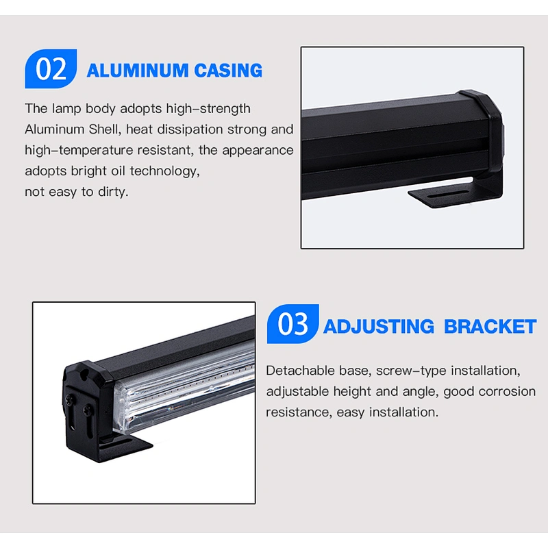 80W White led Strobe Light Bar Traffic Advisor with Lighter Plug Price:
