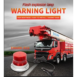 warning Safety Flashing Beacon Strobe Lights with Magnetic and 16ft Straight Cord for Vehicle Trucks Cars and Forklift