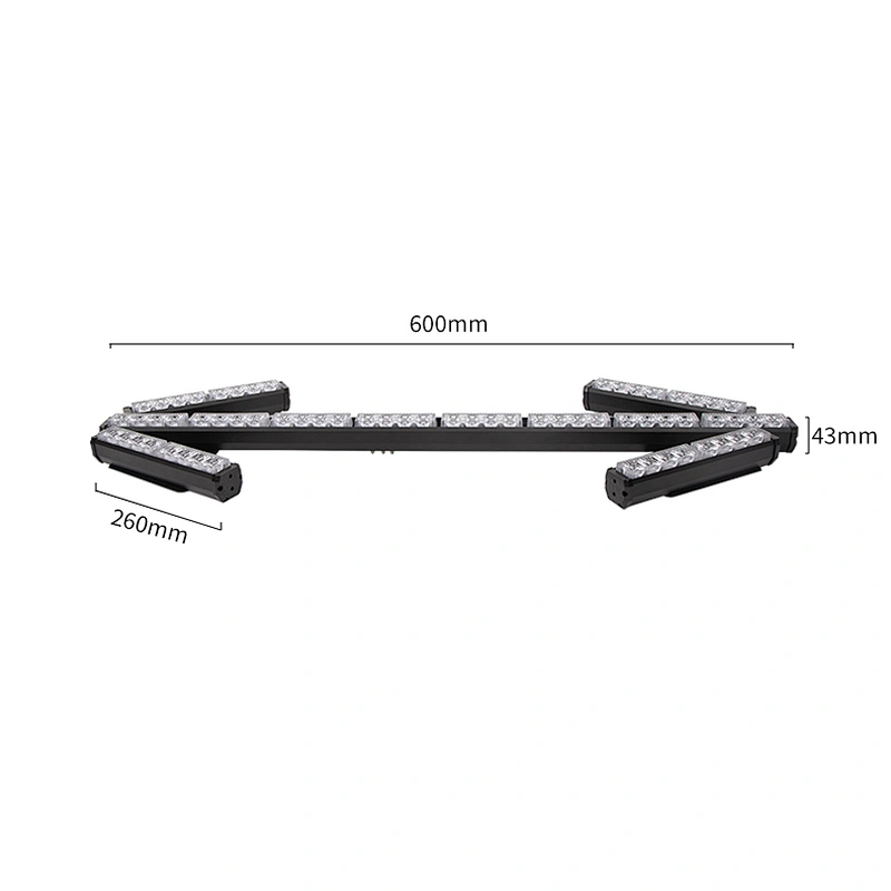 DC12-24V Sprinkler steering arrow light cleaning construction vehicle LED water steering warning indicator light bar