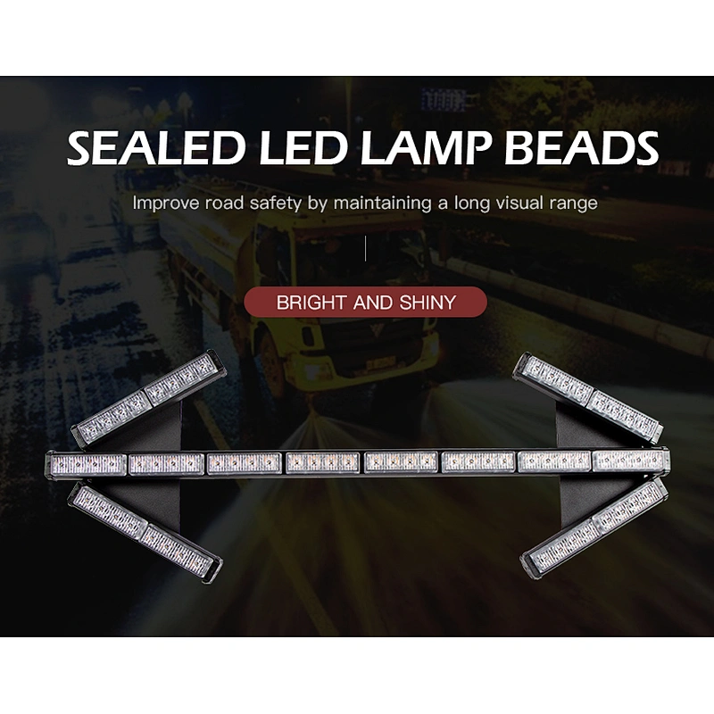 DC12-24V Sprinkler steering arrow light cleaning construction vehicle LED water steering warning indicator light bar