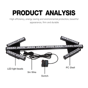 DC12-24V Sprinkler steering arrow light cleaning construction vehicle LED water steering warning indicator light bar