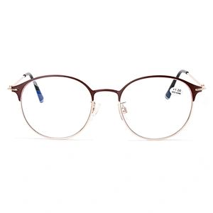 High quality classic oval metal reading glasses women