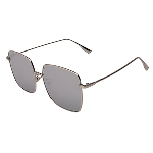 Popular fashion square metal polarized sunglasses women