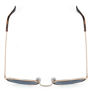 Custom logo fashion oval metal mens sunglasses luxury