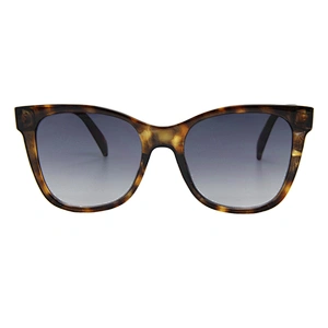 Demi brown eco friendly polarized sunglasses retro