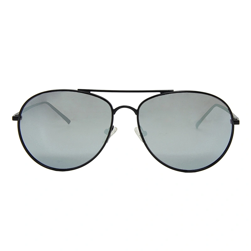 Double bridge metal polarized fashion pilot women sun glasses