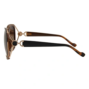 Custom logo women square fancy polarized sunglasses