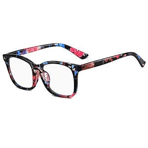 Wholesale demi brown fashion square spectacle frames