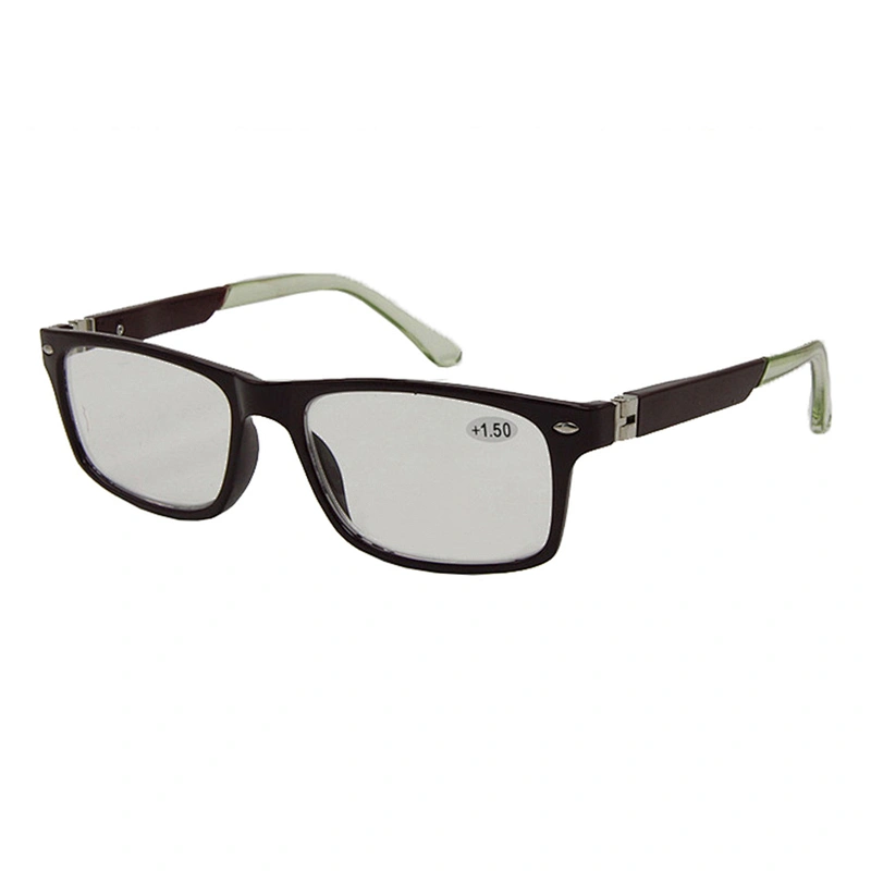 Custom logo classic rectangle unisex plastic reading glasses