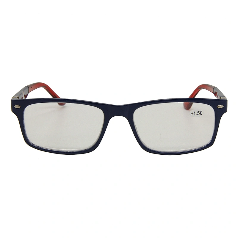 Custom logo classic rectangle unisex plastic reading glasses