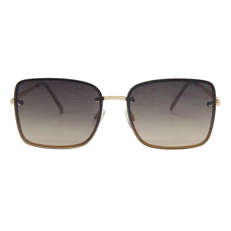 Cheap wholesale women metal polarized square sunglasses