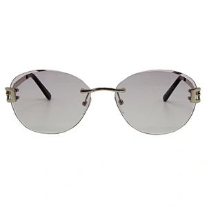 Women cool fashion metal polarized frameless sunglasses