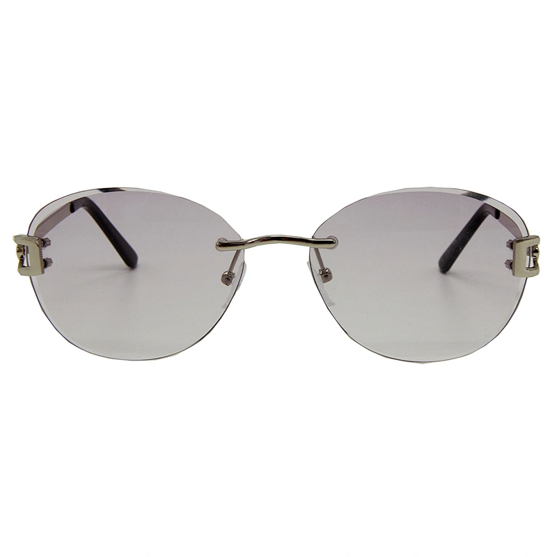 Women cool fashion metal polarized frameless sunglasses