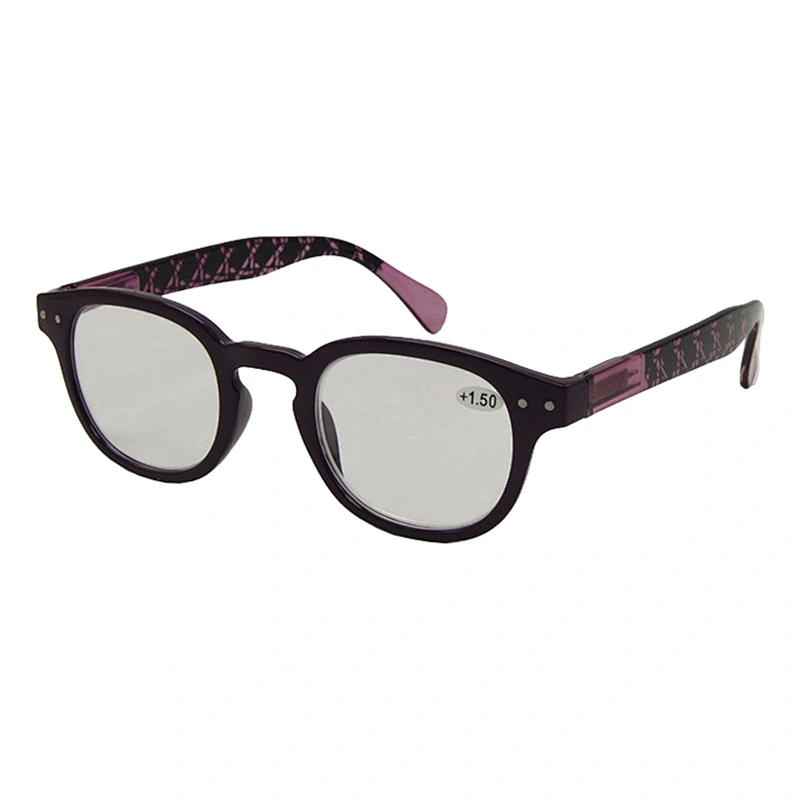 Custom logo retro square plastic reading glasses for men