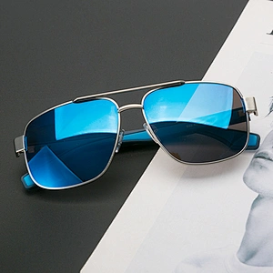 Custom classic square polarized luxury sunglasses men