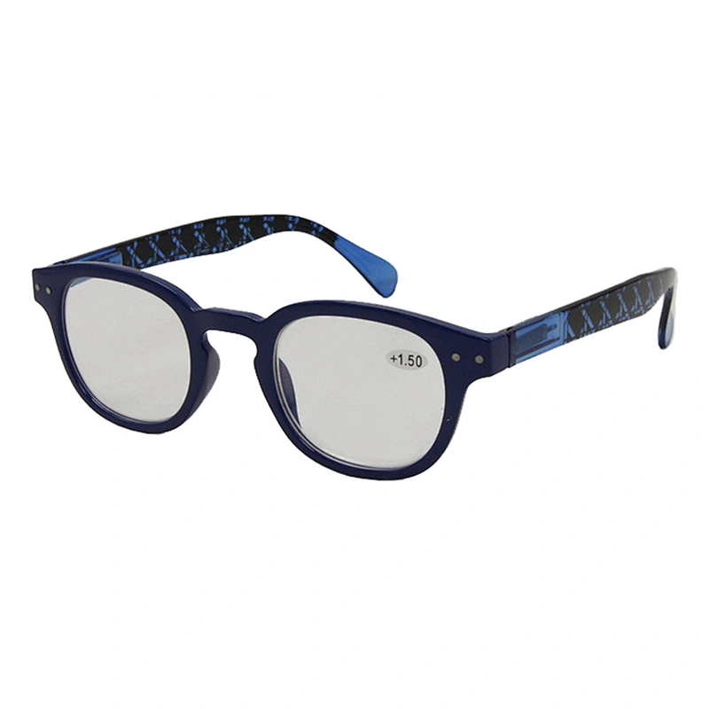 Custom logo retro square plastic reading glasses for men