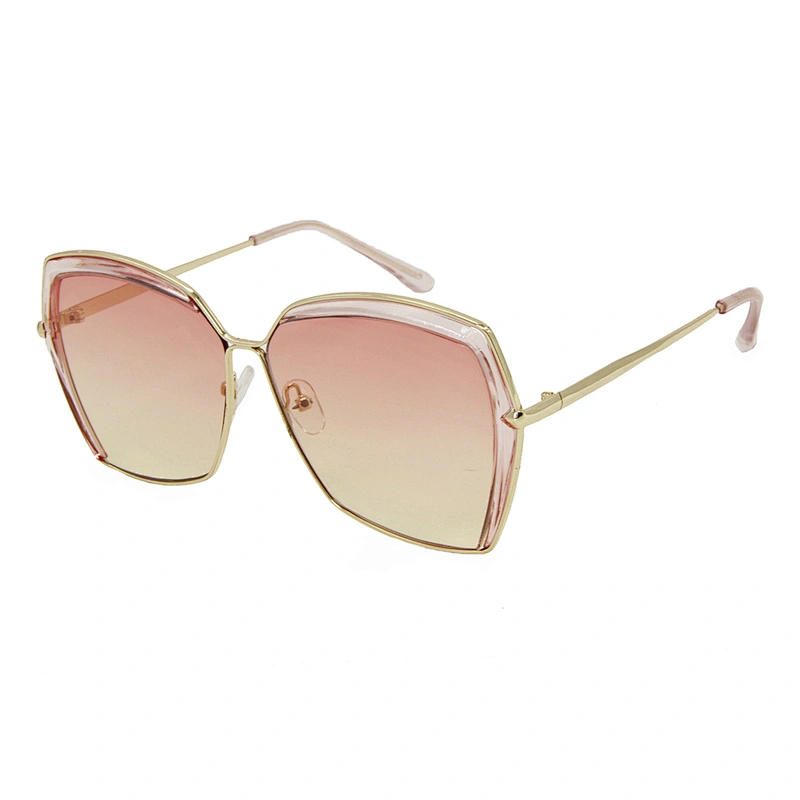 New fashion ladies oversized polarized half frame sunglasses