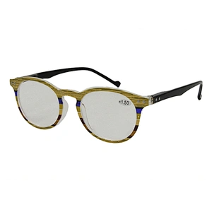 Custom design plastic oval men blue light blocking reading glasses