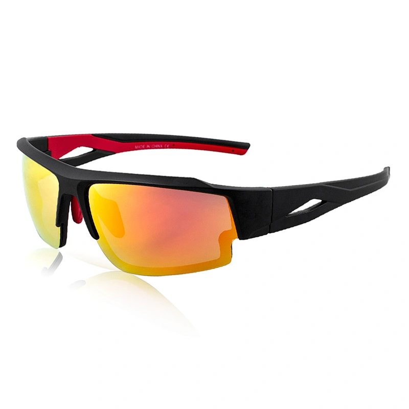 Quality cool fashion mens half frameless sport sunglass