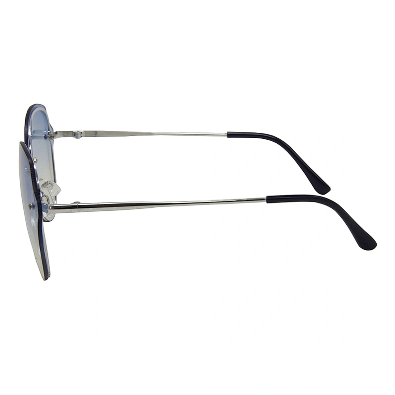 Custom metal fashion ladies rimless sunglasses polarized