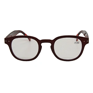 Custom logo retro square plastic reading glasses for men