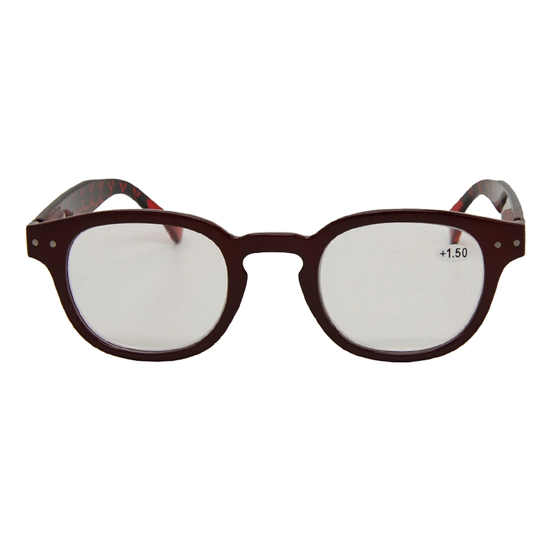 Custom logo retro square plastic reading glasses for men