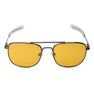 Double bridge fashion metal mens oversized sunglasses