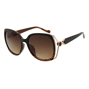 Custom logo women square fancy polarized sunglasses