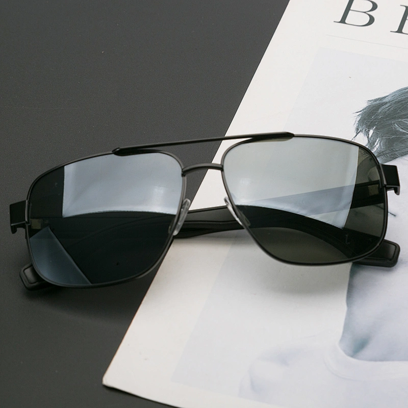 Custom classic square polarized luxury sunglasses men
