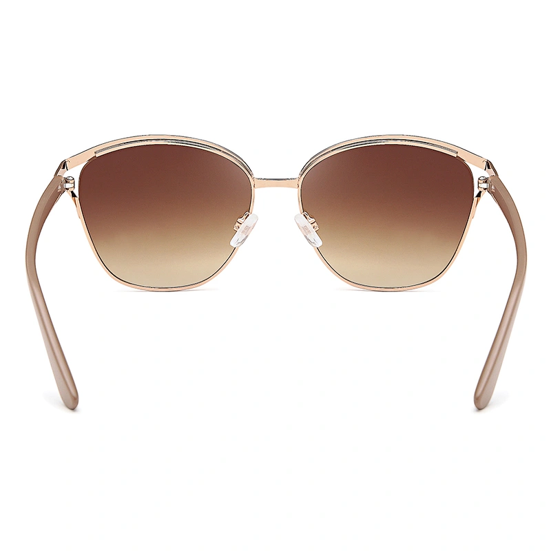 Cheap fashion square metal oversized sunglasses women