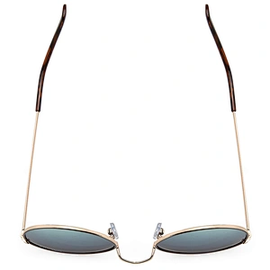 Custom logo fashion oval metal mens sunglasses luxury