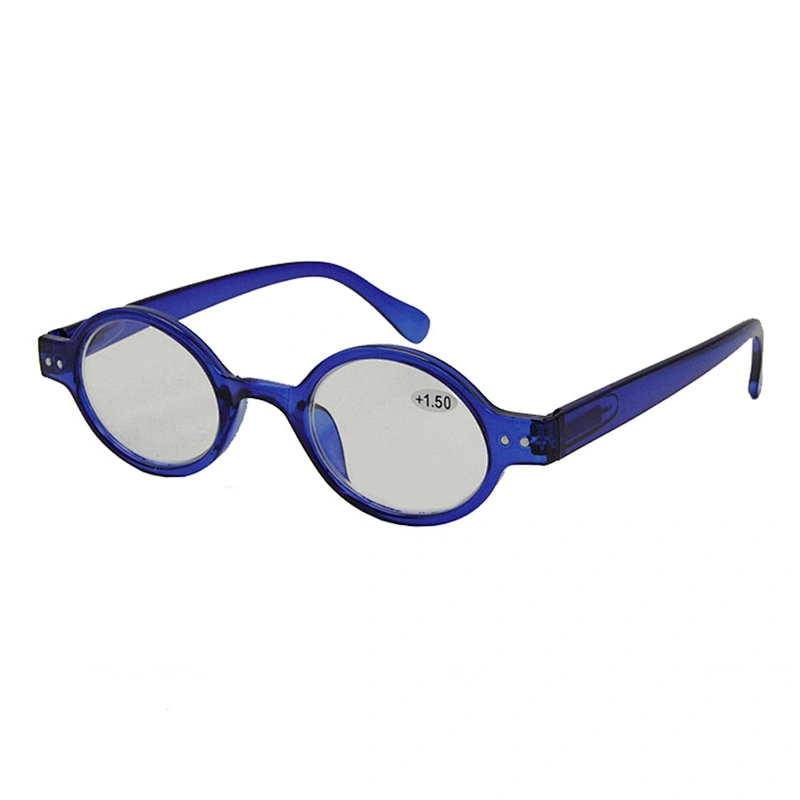 Classic men women small oval plastic reading eyeglass