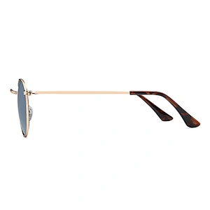 Custom logo fashion oval metal mens sunglasses luxury