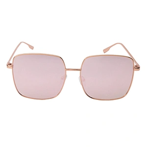 Popular fashion square metal polarized sunglasses women