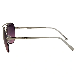 Custom logo double bridge metal pilot sunglasses fashion