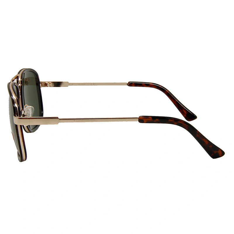 Custom logo fashion metal square mens polarized sunglasses