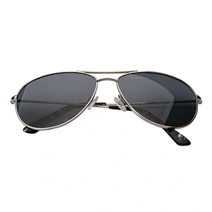 Custom fashion mens metal polarized pilot sunglasses