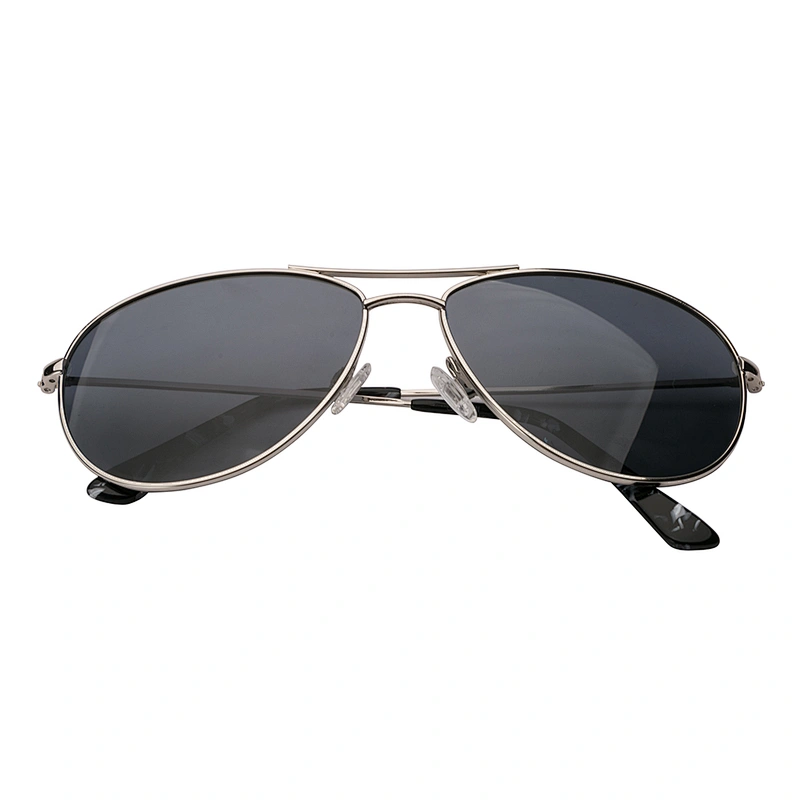 Custom fashion mens metal polarized pilot sunglasses