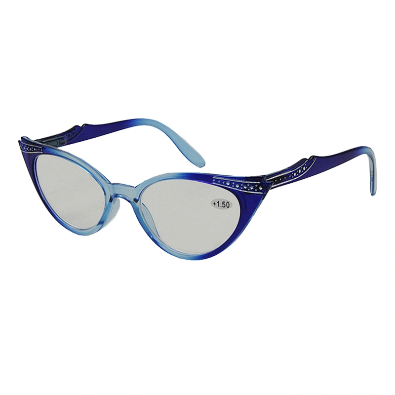 Custom logo plastic fancy cat eye reading glasses 1.5