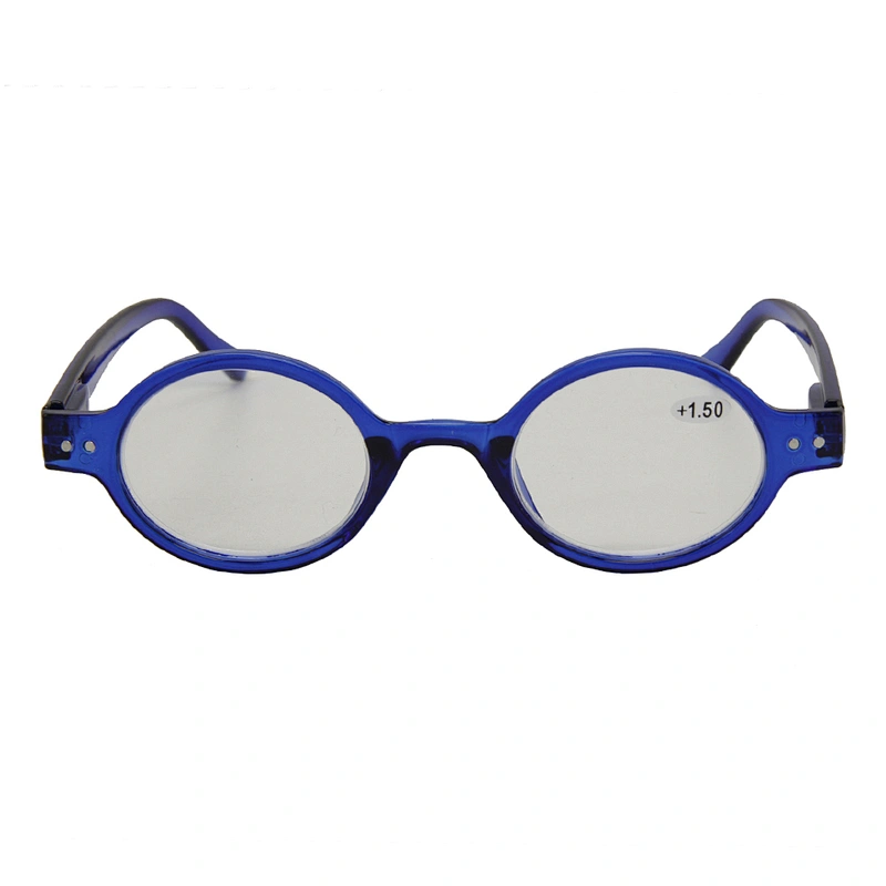 Classic men women small oval plastic reading eyeglass