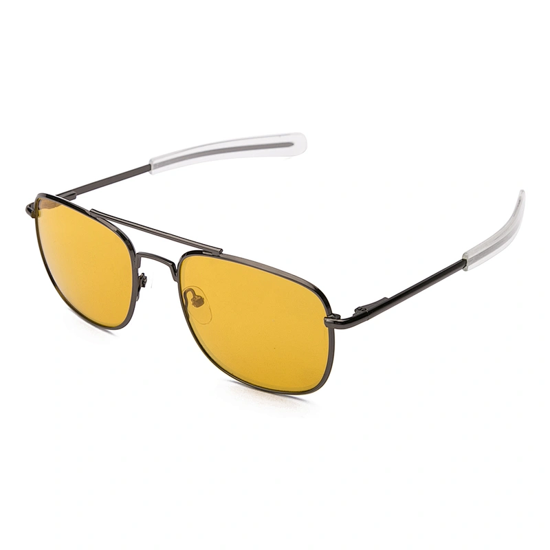 Double bridge fashion metal mens oversized sunglasses
