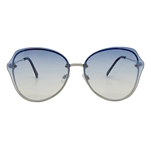 Custom metal fashion ladies rimless sunglasses polarized