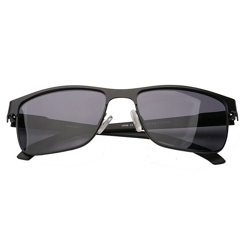 Bulk men metal square modern polarized sun glasses