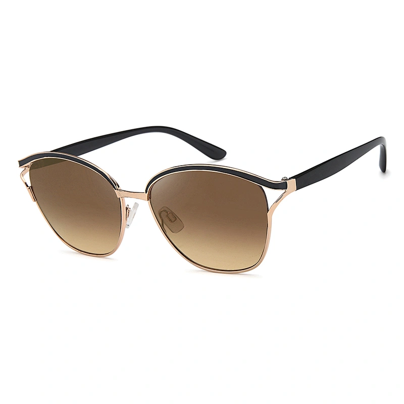 Cheap fashion square metal oversized sunglasses women