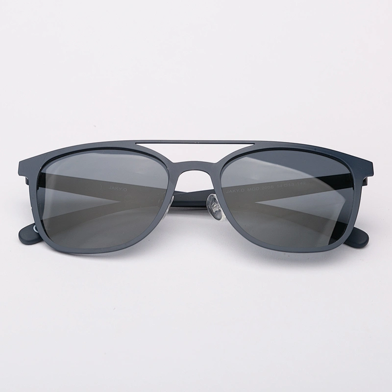 Wholesale classic square metal polarized sunglasses for men