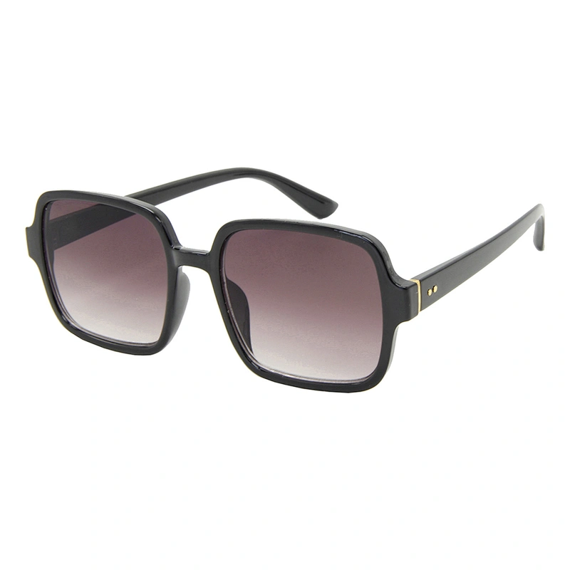 Designer oversized square plastic polarized sunglasses