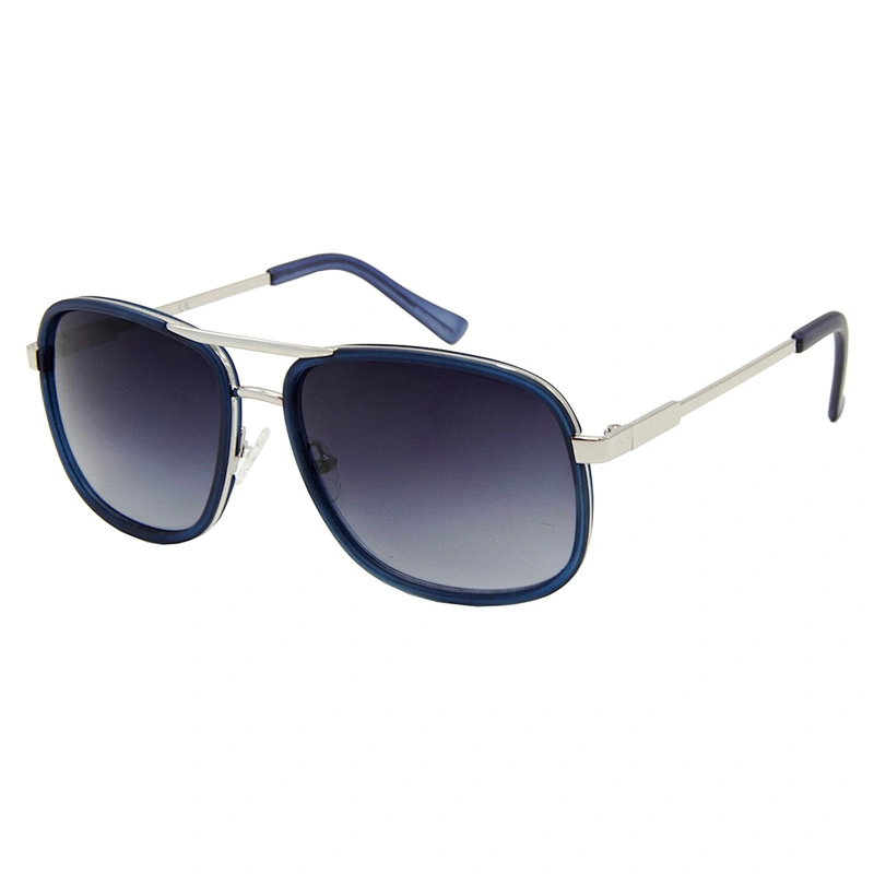 Custom logo fashion metal square mens polarized sunglasses