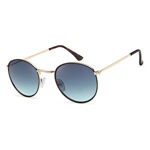 Custom logo fashion oval metal mens sunglasses luxury