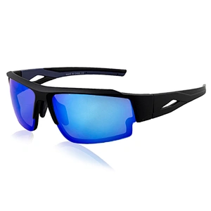 Quality cool fashion mens half frameless sport sunglass