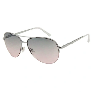 Custom logo double bridge metal pilot sunglasses fashion